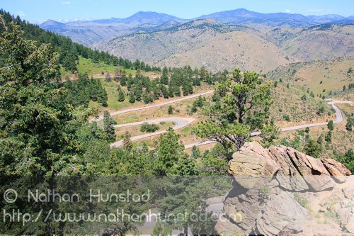 The view from Lookout Mountain near Golden, CO